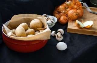 Зразы картофельные с шампиньонами