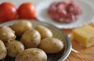 Фаршированный картофель с мясом