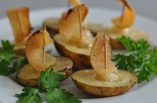 Картофель, запеченный под парусами в духовке