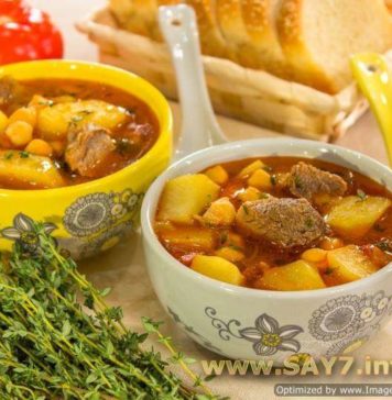 Суп с нутом и бараниной