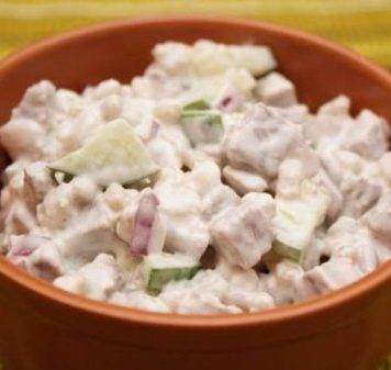 Салат с перловкой "Мясник"