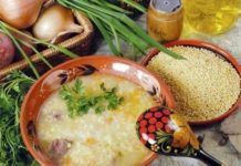 Кулеш из пшена на костре