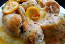 Куриные ножки, запеченные с лимоном в рукаве