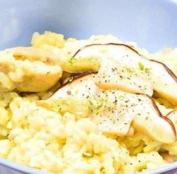 Ризотто с курицей и грибами
