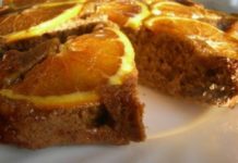 Кофейный пирог с апельсинами